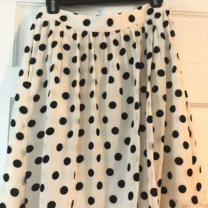 Polka dot skirt
